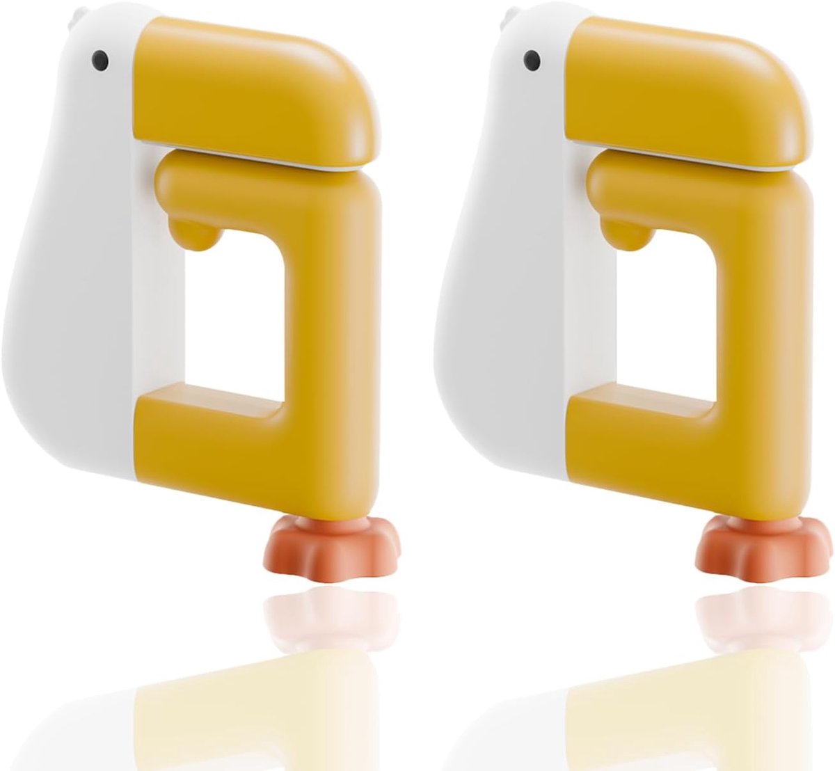 2 Stuks Handtassenhouder,Opvouwbare Tassenhangers Voor Tafel,Draagbaar Portemonneehaak,De Vorm Van Een Eend, Met Leuk Design, Voor Opslag, Tafel Bureau Restaurant Kantoor Koffiebar, Decoratie