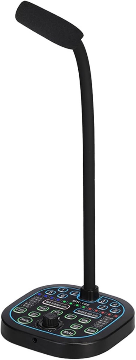 Ruisonderdrukking Mini Voice Changer 8 Geluidseffecten Ondersteuning Multi Talen Verfraaiing Desktop Geluidskaart voor - ShopVlot
