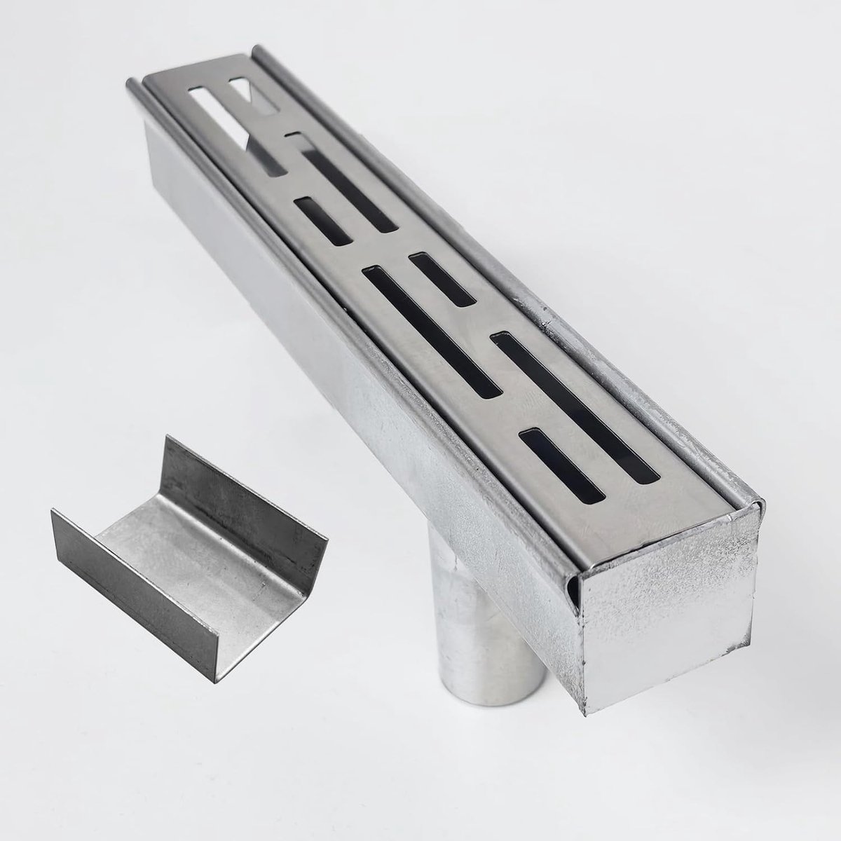 Afvoergoot accessoires 2 cm - eindkap met onderafvoer - voor 3,5 cm brede goot - geschikt voor SXSJMY - ShopVlot