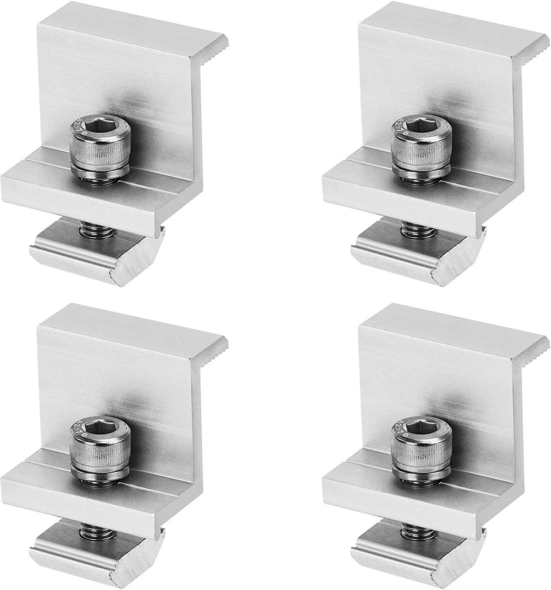 Solar Panel Holder End Clamp Solar Panel Holder 30mm End Clamp for Solar Panel Mounting for Motorhomes, Boats, Roof - ShopVlot