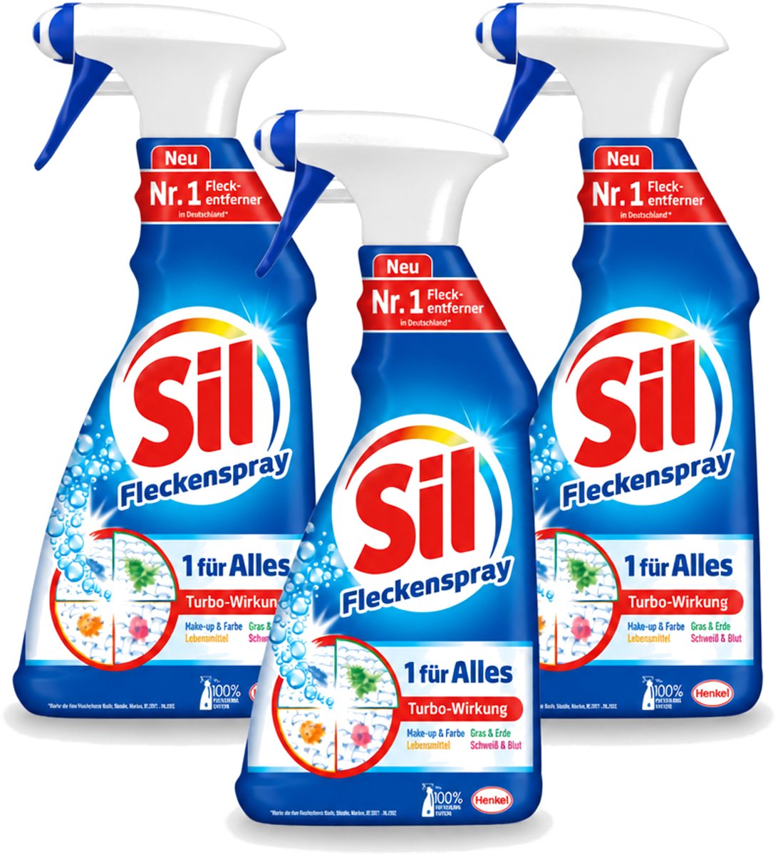 3 x Sil - Vlekverwijderaar - Spray - 500 ml - Voordeelverpakking - 3 stuks