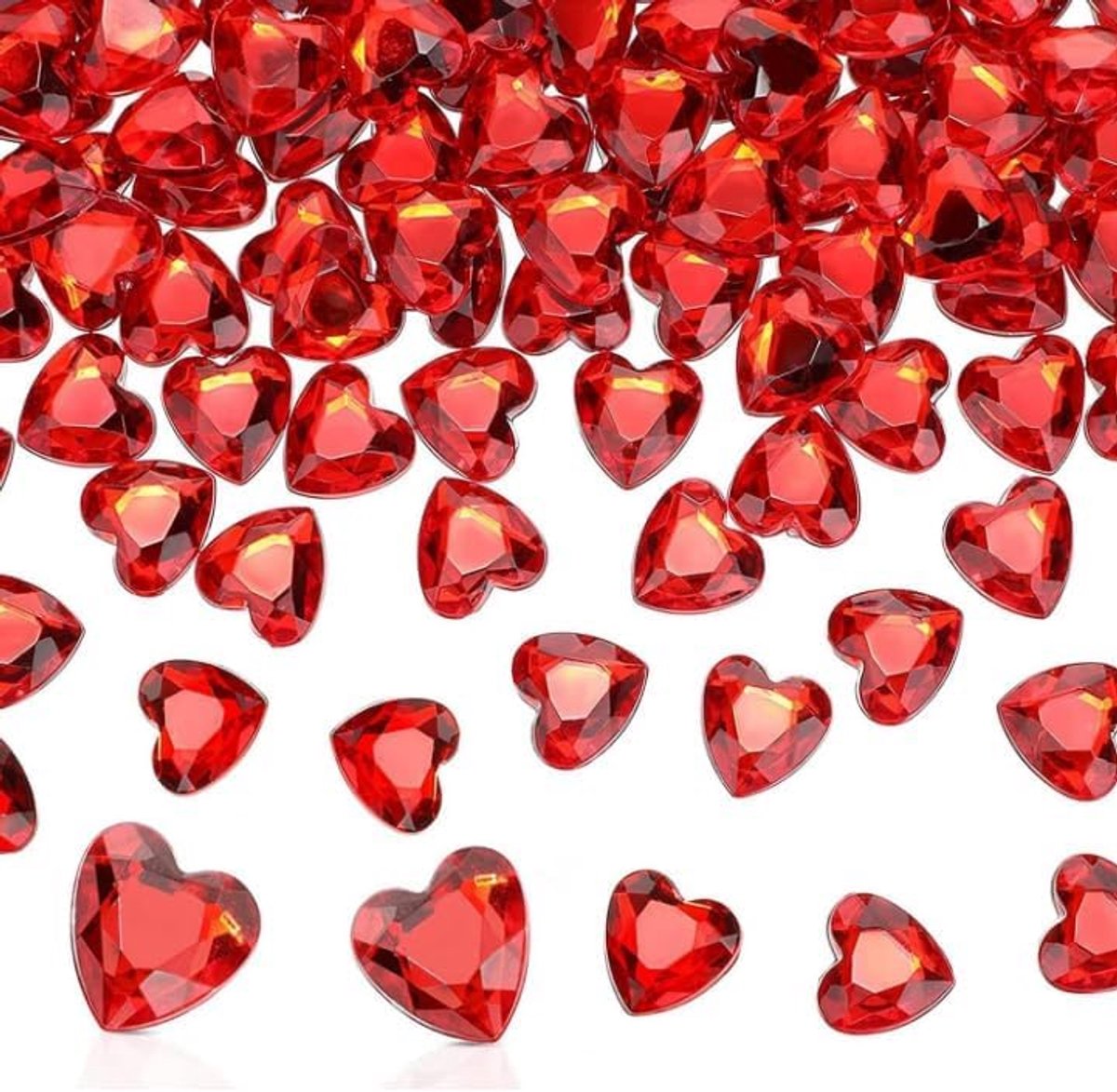 200 stuks robijnbruiloft deco hart deco acryl strooidecoratie bruiloft