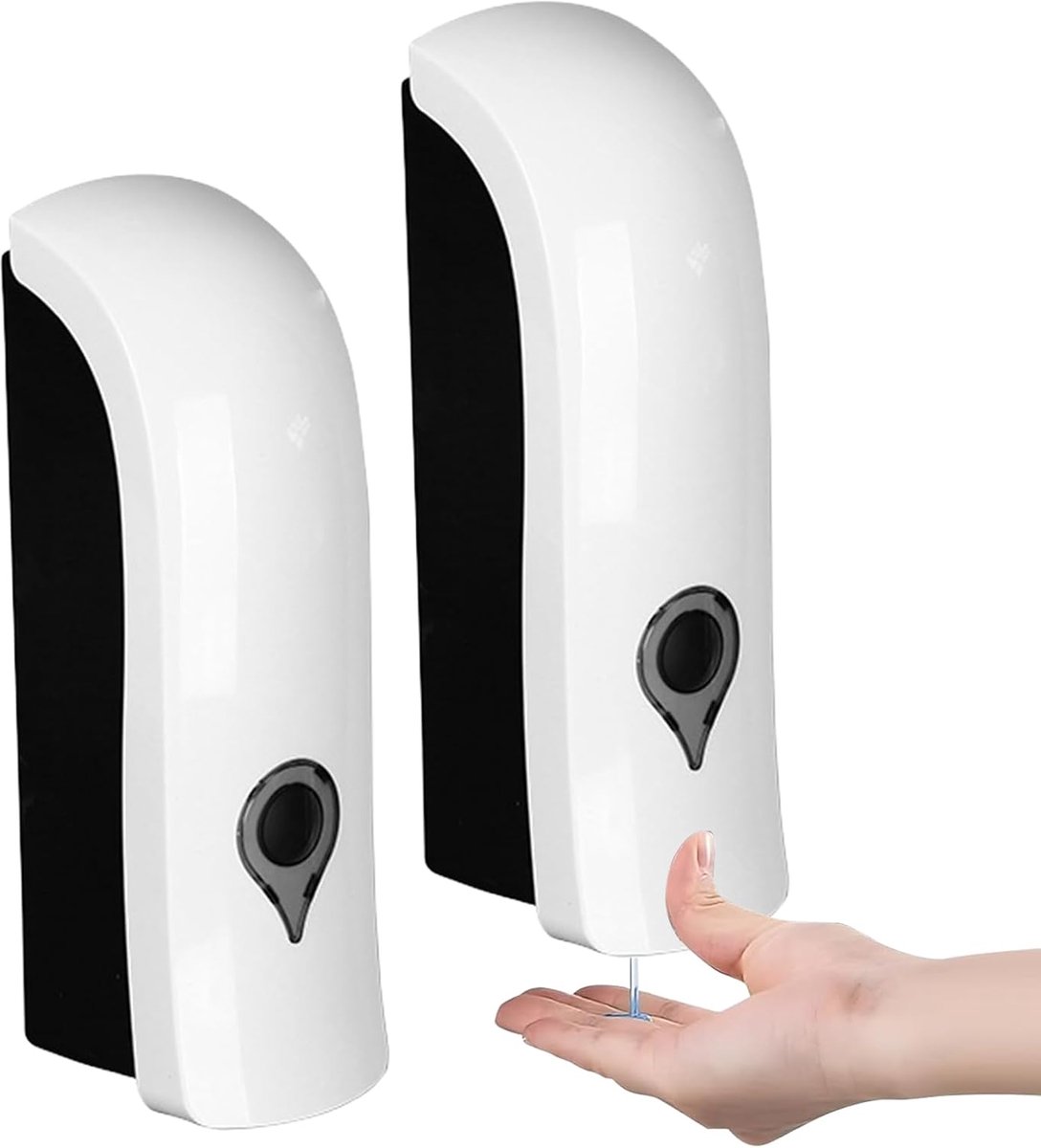 Zeepdispenser wandbevestiging 300 ml - handmatige dispenser - zonder boren - eenvoudig te installeren - ShopVlot