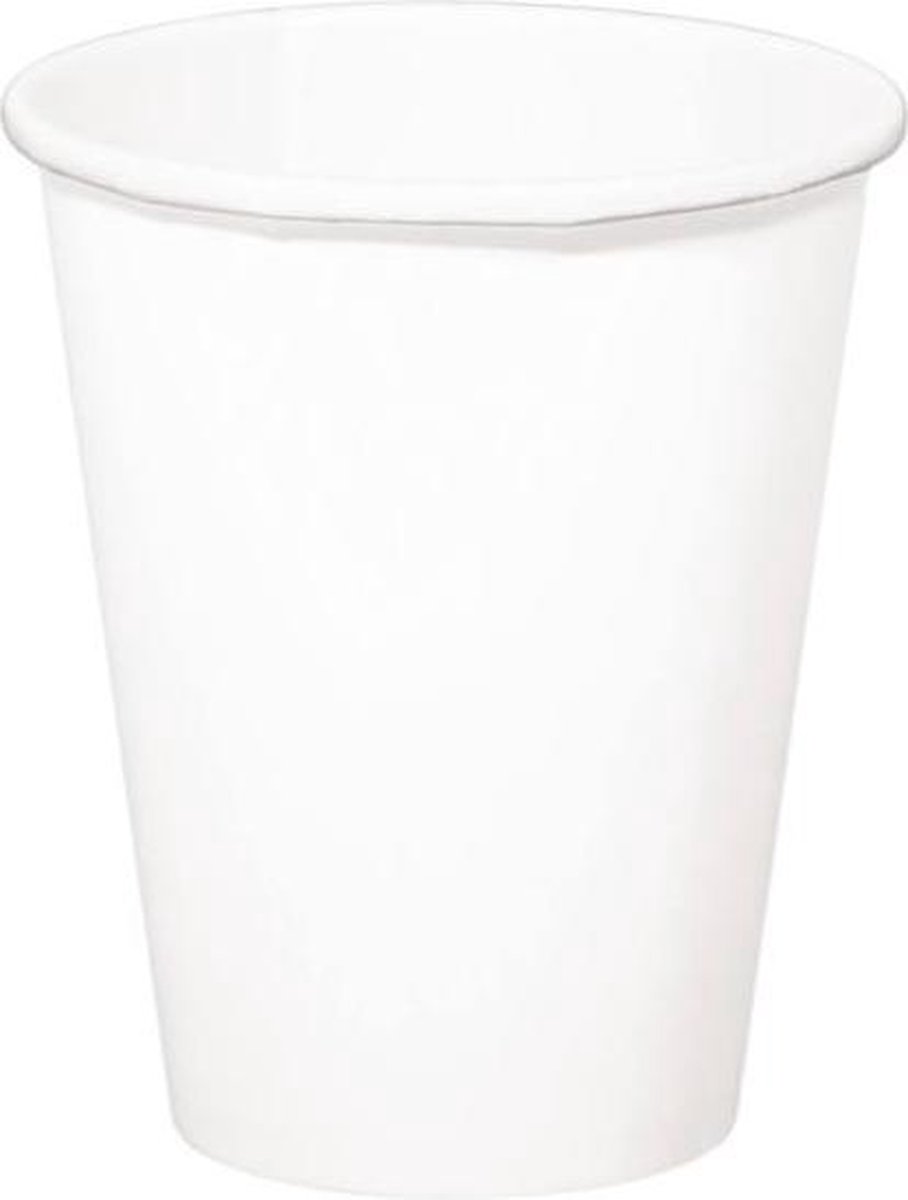 Witte Bekers 350 ml - 8 stuks