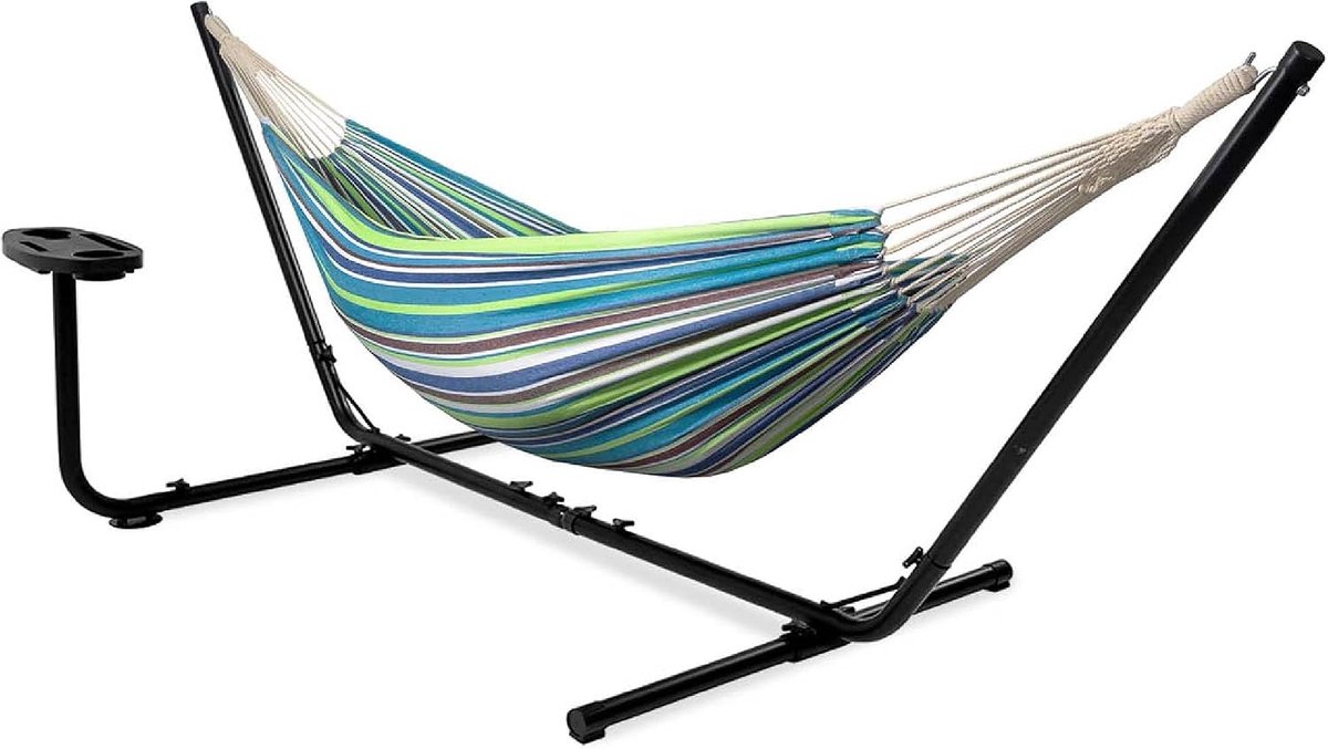 Hangmat met Standaard en Tafel voor Tuin Camping