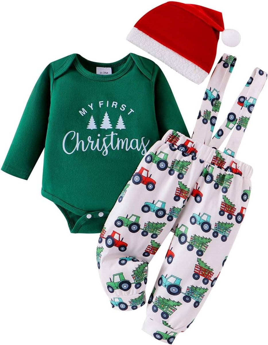 3-delige tuinbroek voor Halloween, baby, kind, My First Christmas