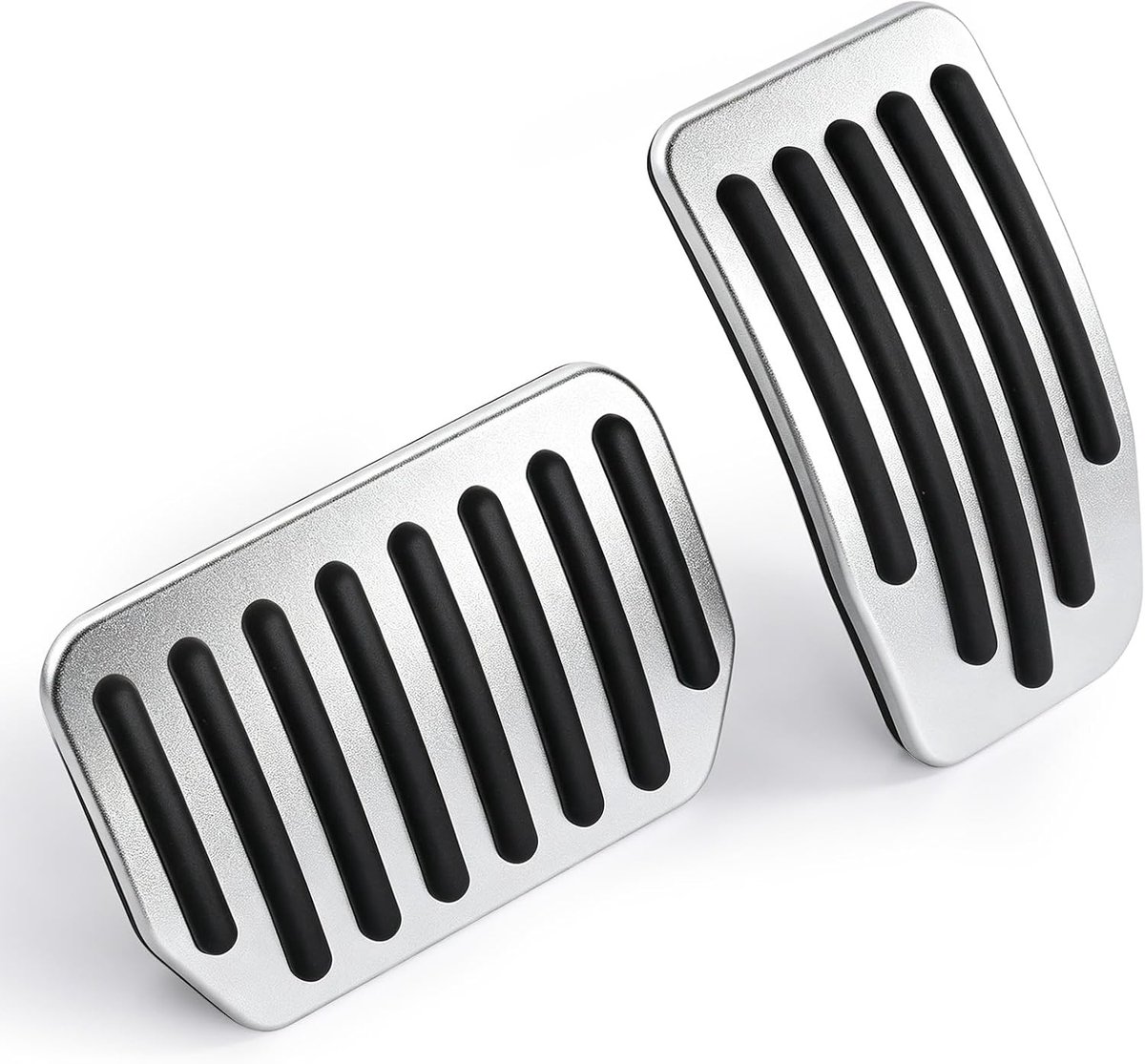 Pedaalafdekkingsset voor Tesla Model 3 & Model Y, aluminium performance gaspedaalafdekking & rempedaalafdekking, compatibel met Model 3 Highland & Model Y Juniper