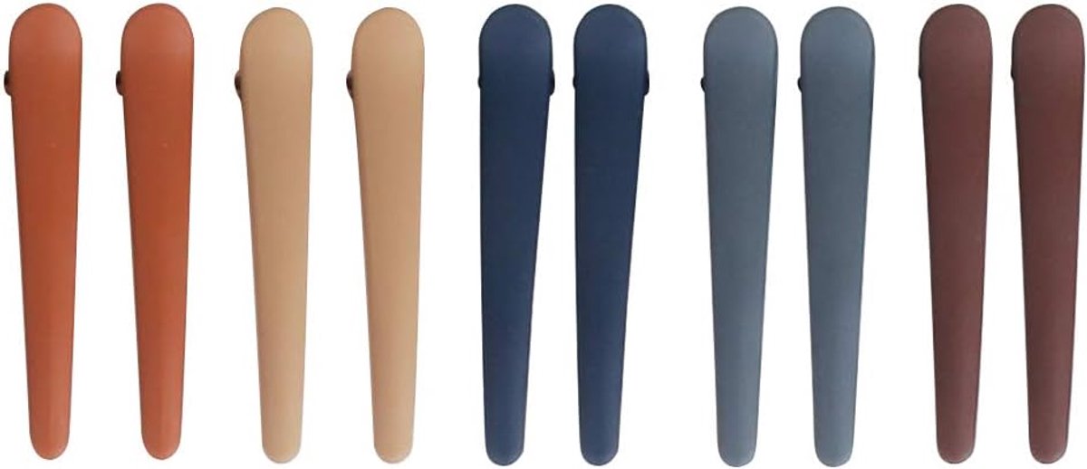 Clips Haar, 10 STKS Krokodil Clips Haar Haarclips met Meerdere Kleuren voor Vrouwen Dik Fijn Kort Haar