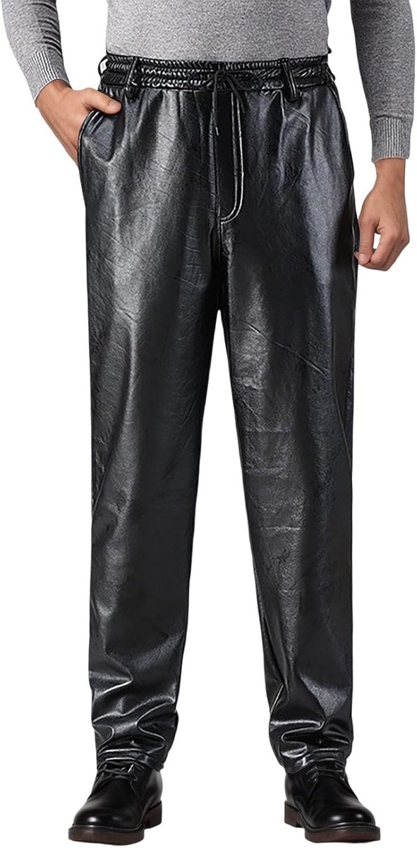 Casual winterbroek, winddicht, warmte-isolerend, voor motorfiets, werk, losse pasvorm, dik en warm, voor buiten en dagelijks gebruik