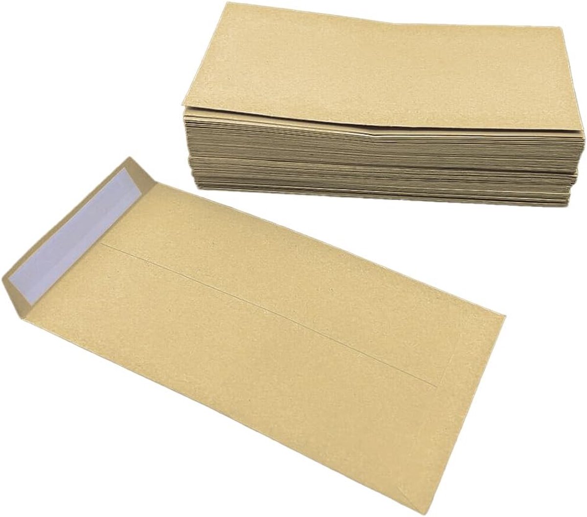 60 Stuks Mini Enveloppen,Kleine Enveloppen,Bruin,voor thuis,kantoor