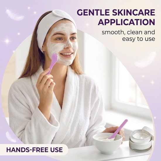 Spatels van kunststof, 13 x 3 cm, maskerspatel en crèmeapplicator voor gezichtsmaskers, make-up spatel voor huidverzorging, cosmetische spatel (5 kleuren) — afbeelding 2