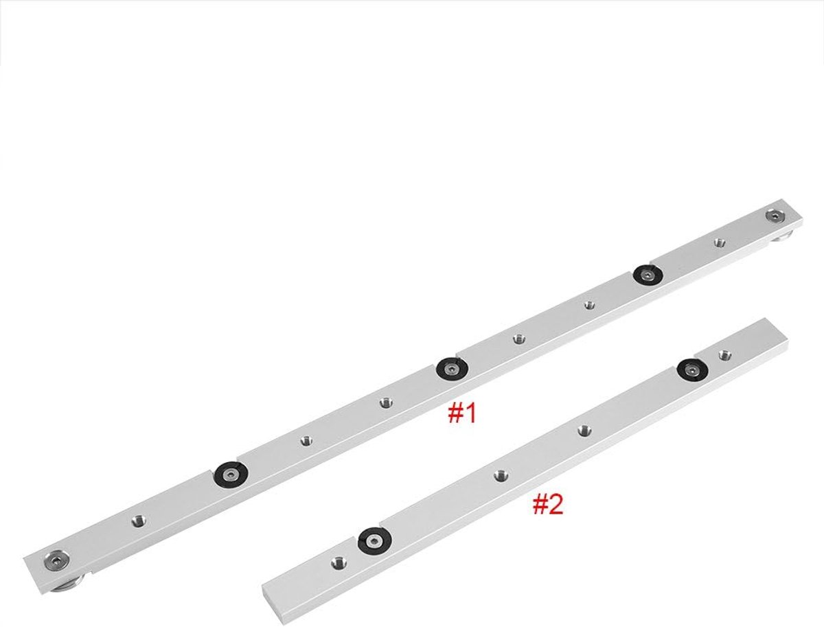 Aluminiumlegering Verstekstang Schuiftafel Tafelzaag Meterstang Houtbewerkingsgereedschap Duurzaam in Gebruik Verstekmaat Jig en Armatuurstang voor Houtbewerking voor(300 sliders)