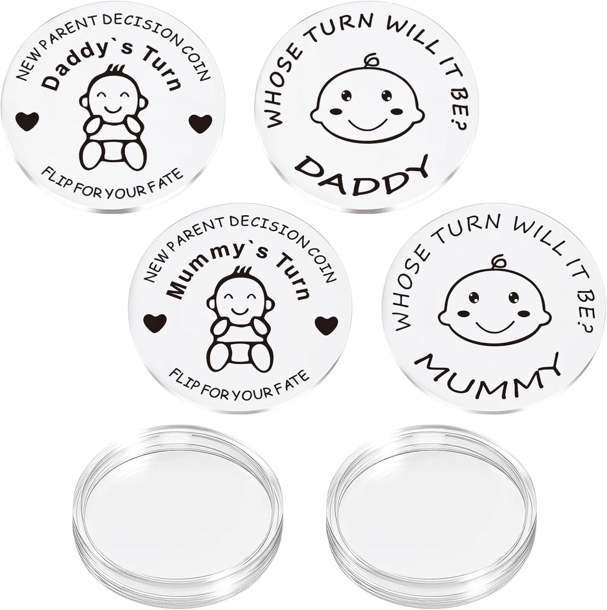 Cadeaus voor eerste moeders, 2 stuks, cadeau voor makers, met beschermetui, cadeau voor makers om hen te helpen een beslissing te nemen
