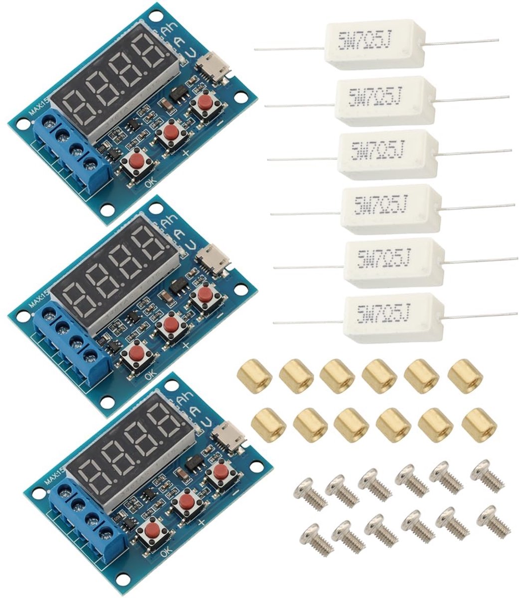 ZB2L3 Capaciteit Lithium-ion-Loodzuuraccu DC 4,5-6 V Micro-USB-Poort Meterontladingstester Analysator Met DC-bias - ShopVlot