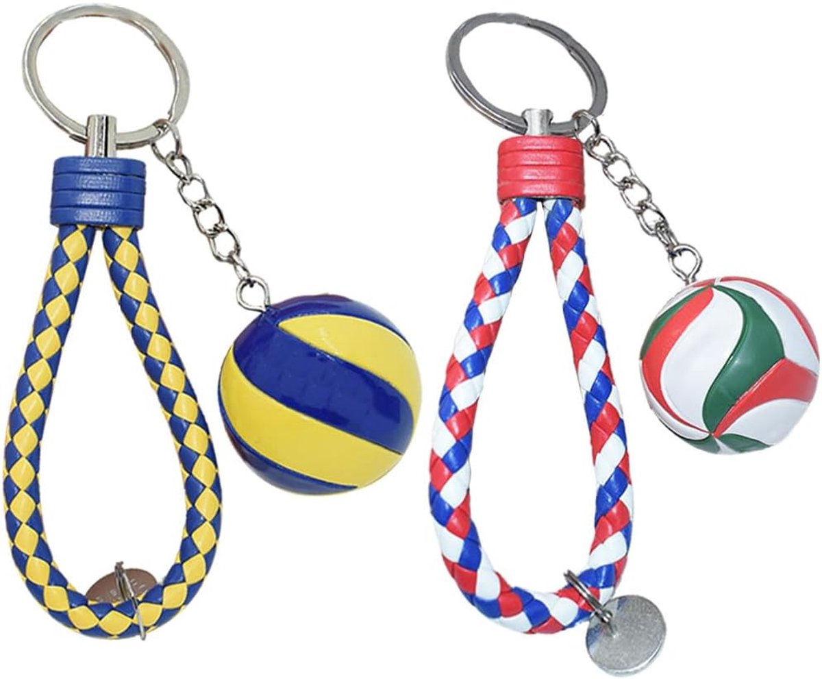 Sleutelhangers volleybal, sportbal sleutelhanger, volleybal-sleutelhanger in de vorm van een volleybal, sleutelhanger, balspel voor kerstdecoratie, sleutelhanger