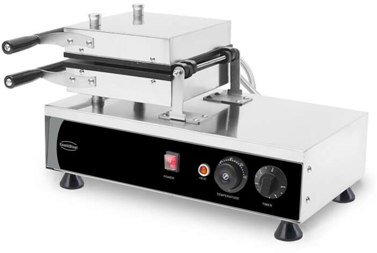 CombiSteel DRAAIBAAR WAFELIJZER 2ST BRUSS - 7540.0070 - Horeca & Professioneel