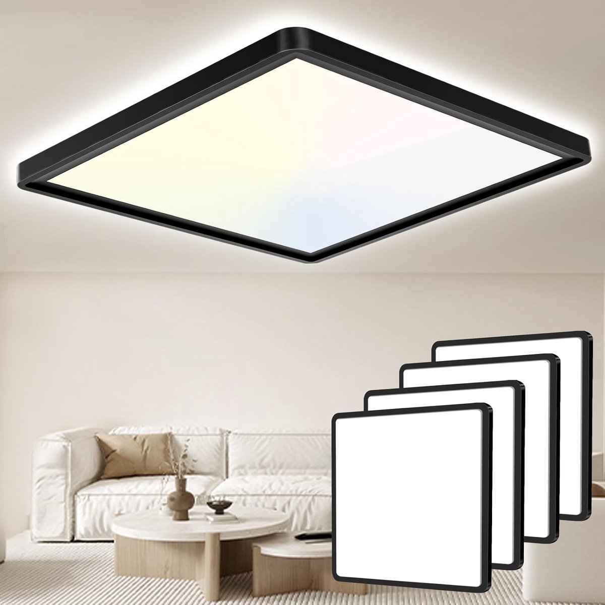 LED Plafondlamp 29 cm - 24 W - 3200 LM - Waterdicht IP54 - Ideaal voor badkamer en keuken - ShopVlot