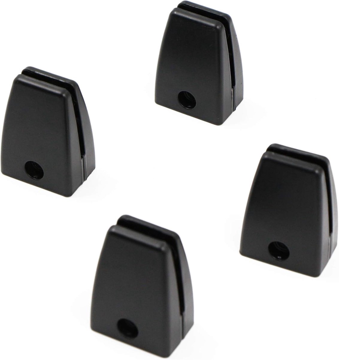 Glasclips 4 stuks - robuuste aluminium legering - verstelbare wandmontage - duurzaam en eenvoudig te installeren - ShopVlot