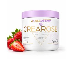 ALLDEYNN CREAROSE Strawberry – Creatine Poeder 225g – 40 Porties – Met AstraGin® – Zonder Toegevoegde Suikers – Nutriworld