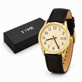 Tyme Cambridge Heren Horloge - 38mm Crème/Bruin- Horloges voor Mannen - Polshorloge - Uurwerk - met Cadeauverpakking