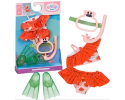BABY born snorkelset poppenaccessoire 43cm multicolor badspeelgoed.