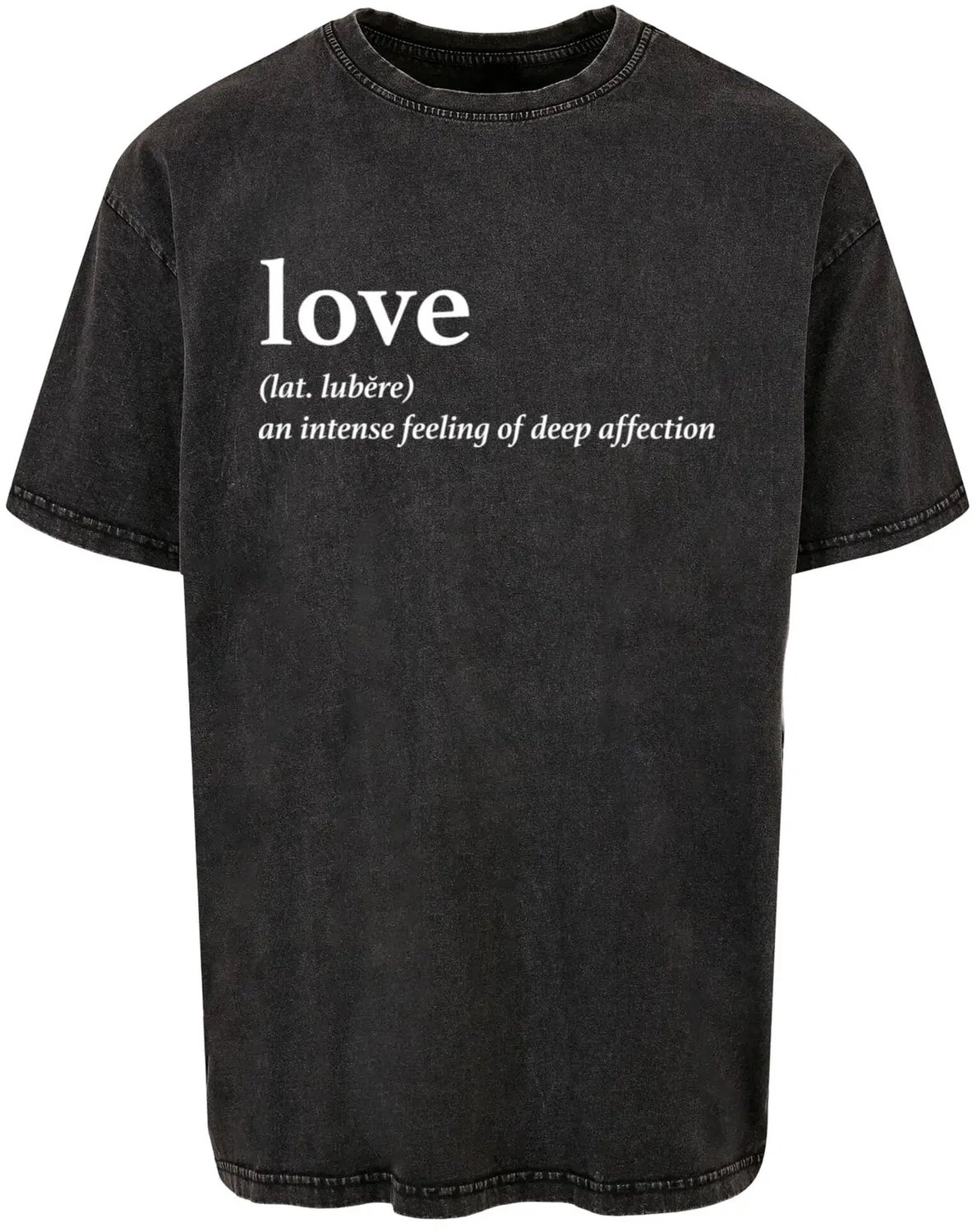 Oversized T-shirt Dik Gewassen Mister Tee Love Definition Zwart