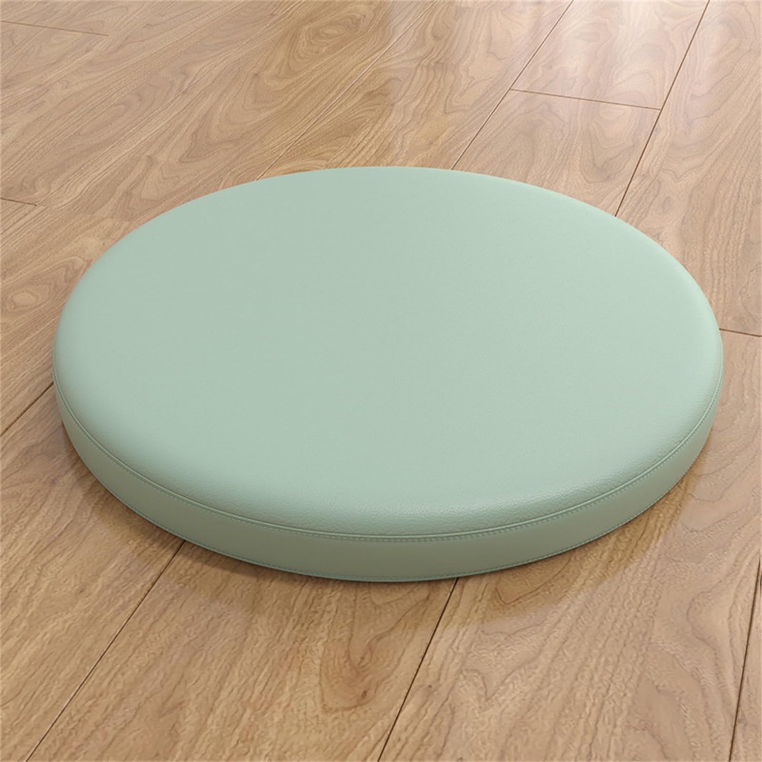 Famanu Rond zitkussen van traagschuim, waterdicht en wasbaar, ideaal voor thuis, keuken, eetkamer, tuin en kantoor, geschikt voor binnen en buiten (Diameter 30 cm, saliegroen