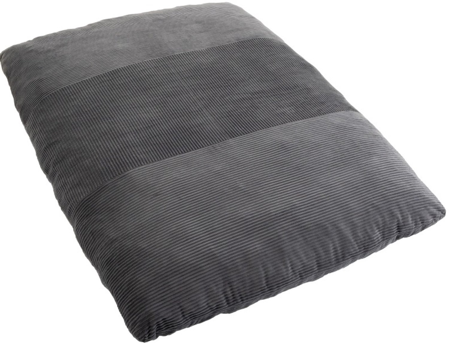 DESMIU Slaapbank 145 x 98 x 95 cm - Opvouwbare Vloerbank Voor Twee Personen - Woonkamer en Slaapkamer - Cord - Donkergrijs