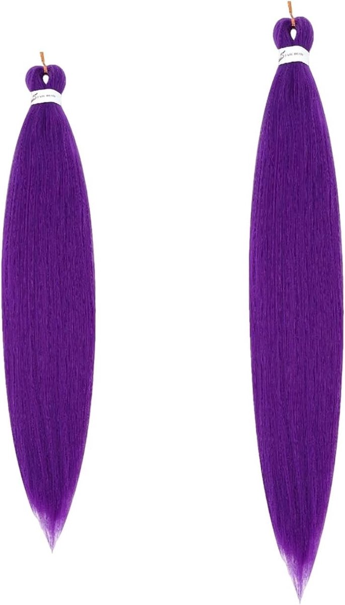 Gevlochten Haarstrengen - Paars - 30 Inch - Licht en Glad - Voor Cosplay en Feeststyling