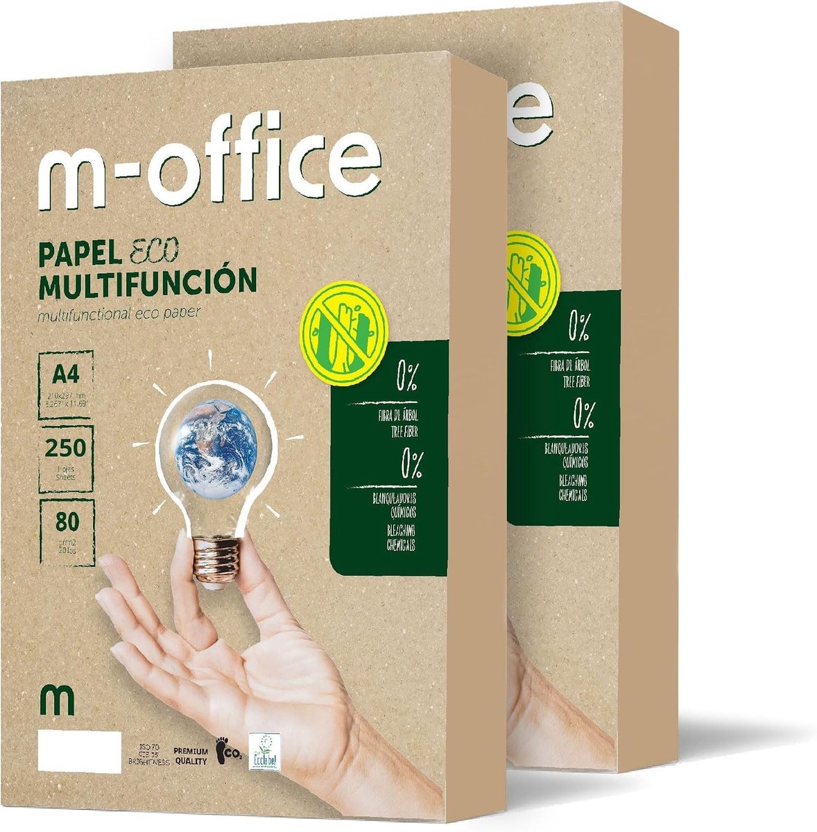 Papier - Natuurkleur - A4 - Gerecycled - Voor Thuis en Kantoor