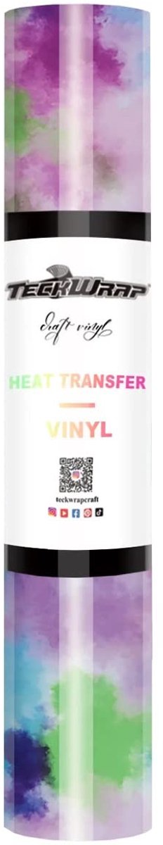 Elzusha - Watercolor Heat Transfer Vinyl Foil Roll voor Kleding