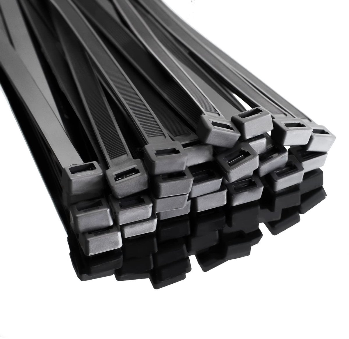 Elzusha - Zwarte Kabelbinders - 250 Stuks - 600 mm - Voor Binnen en Buiten