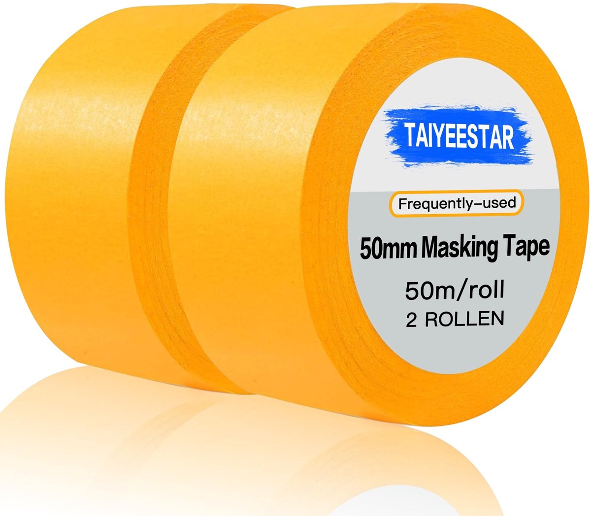 Elzusha - Maskingtape - 2 Rollen van 50mm x 50m - Goud