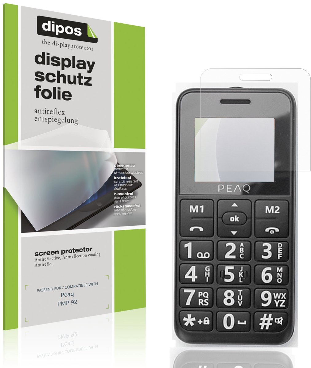 dipos – 4x Matte Beschermfolie geschikt voor Peaq PMP 92 | Krasbestendige & antireflecterende Screenprotector Ultra-Thin