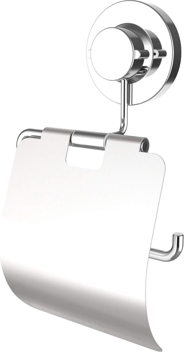 Toiletrolhouder - Circa 8 cm - Zonder Boren - Zilver