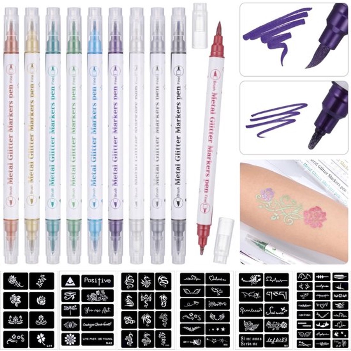 Cosensi - Dailygoods - Dailygoody - Tijdelijke Tattoo Pen - Tattoo Markers voor