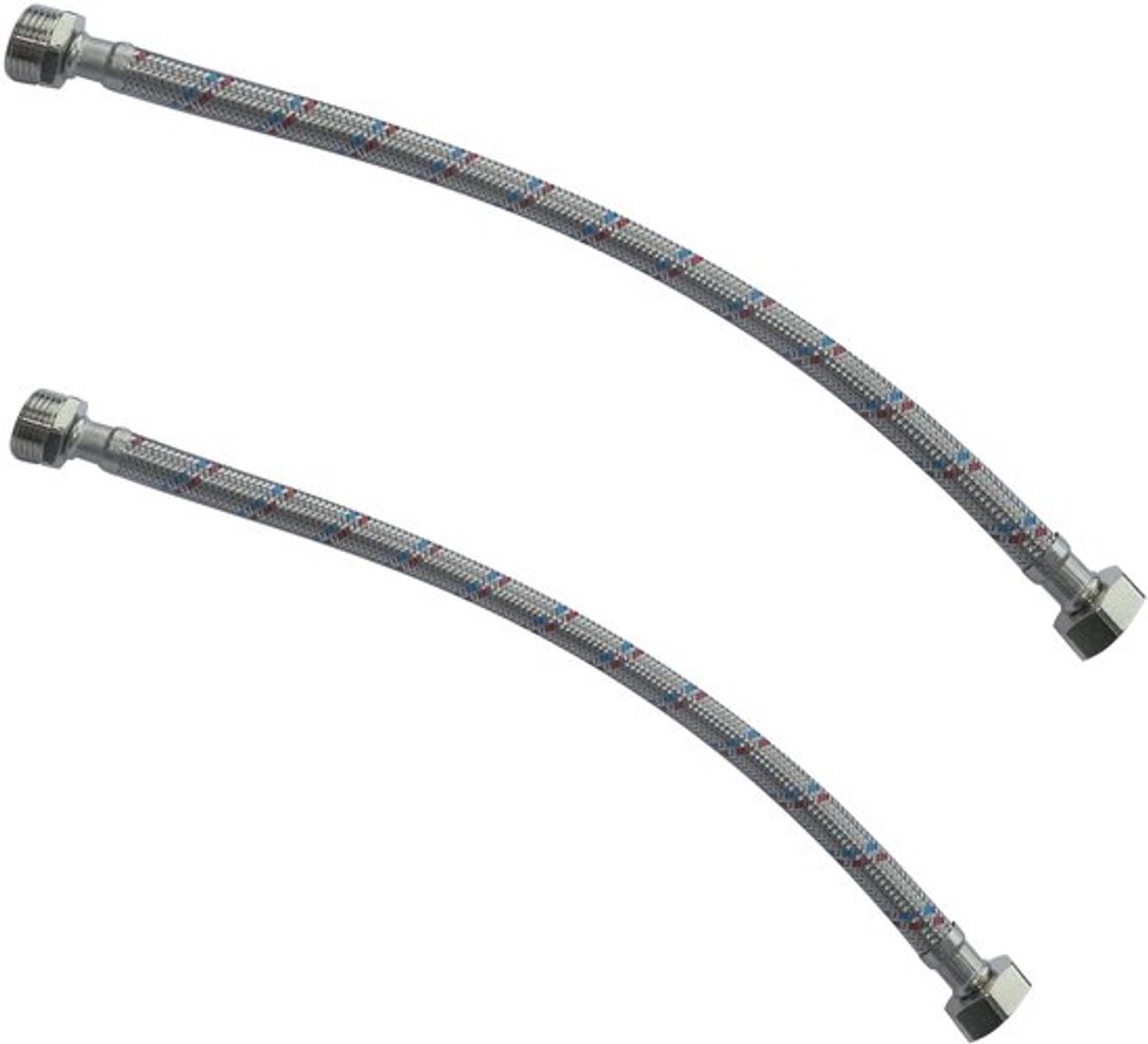 Allecto - Flexibele Aansluitslang Set van 2 - 400 mm - Voor Kranen en