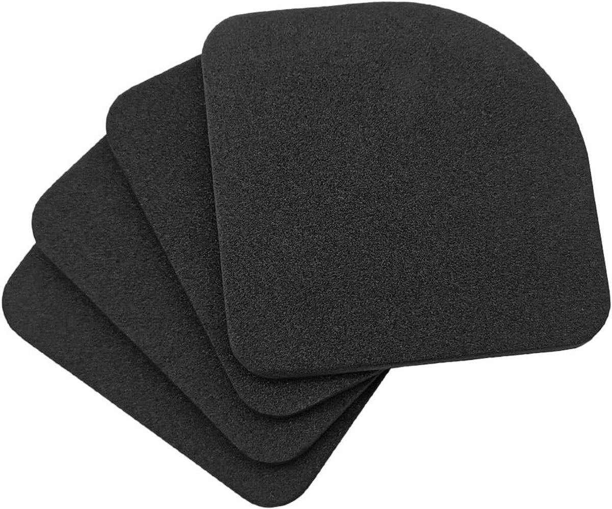 Anti vibratiematten wasmachine - Zwart - 7,7 x 7,7 x 0,6 cm - Rubber Schokabsorberende Pads voor Huishoudelijke Apparaten