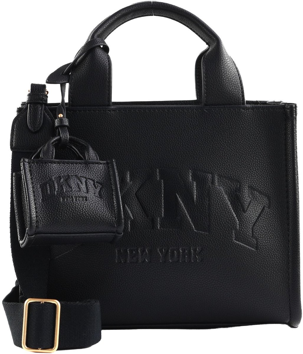 DKNY handtas schoudertas Hadlee Tote Bag Blk / Gold zwart