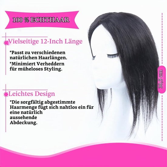 Haarwerken voor vrouwen van echt haar, voor dun haar, onzichtbare opvulling, handgeknoopt, Zwitserse kantbasis, zonder pony, natuurlijke haarlijn — afbeelding 2