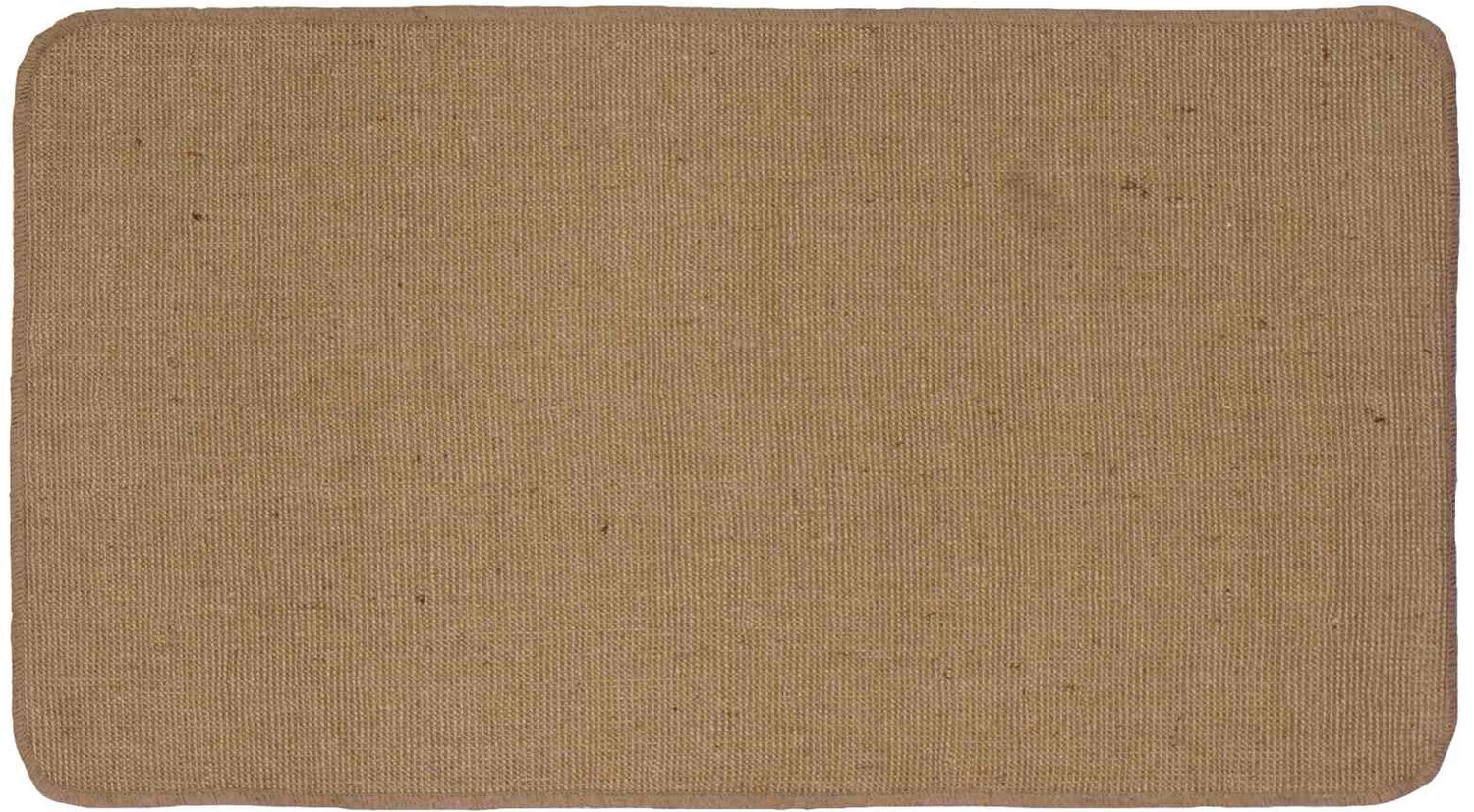 vidaXL Gebied - Tapijt - Lichtbruin - 60 - x - 110 - cm - Jute Licht bruin