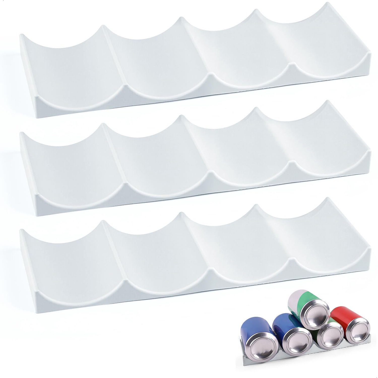 3 Stuks Flessenhouders voor de Koelkast