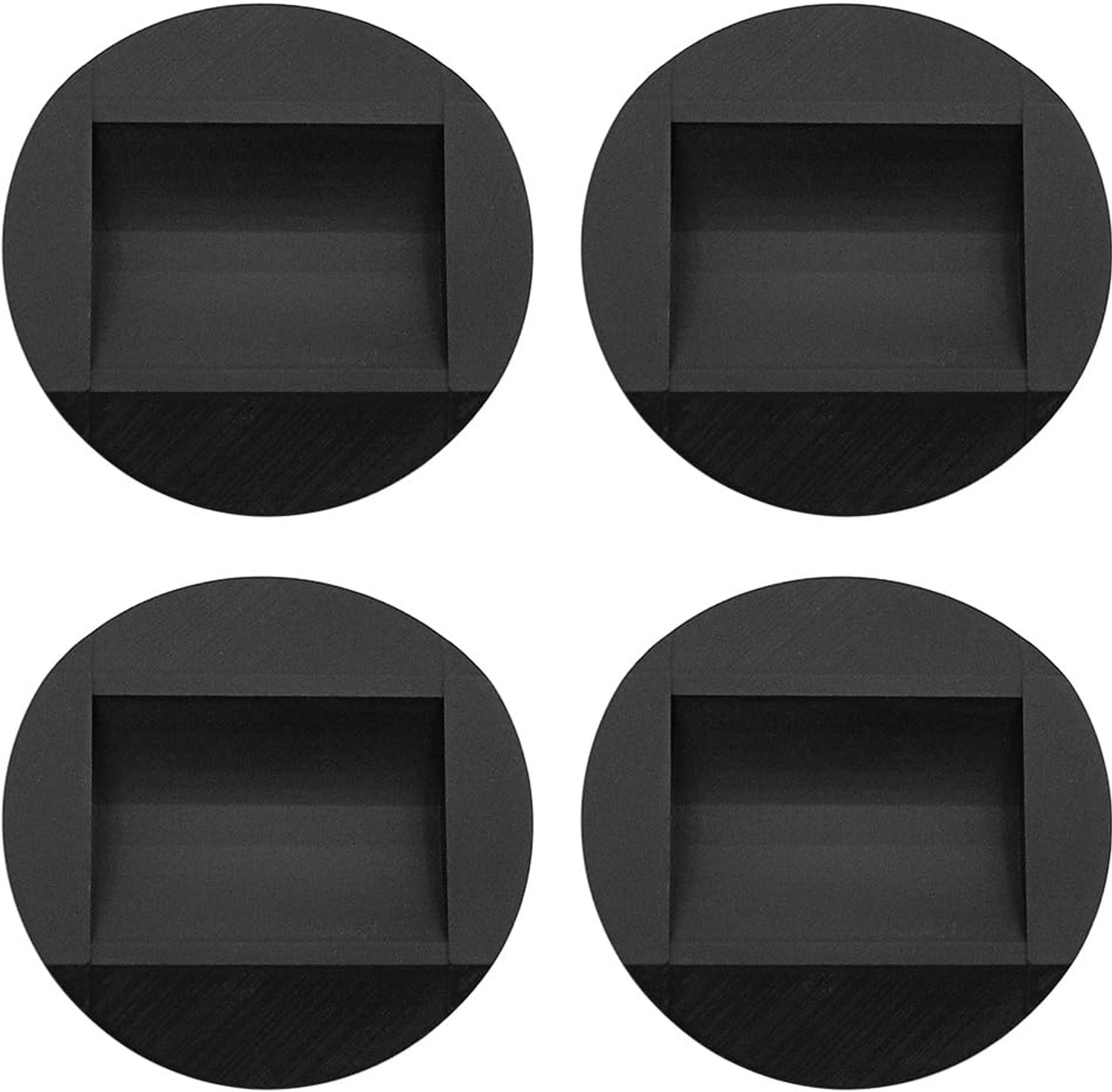 Stoelwielen Antislipvoeten - Zwenkwielen - Meubelwieltjes - Rubber - Pak van 4 - Krasvrij oppervlak - Meubelwielen