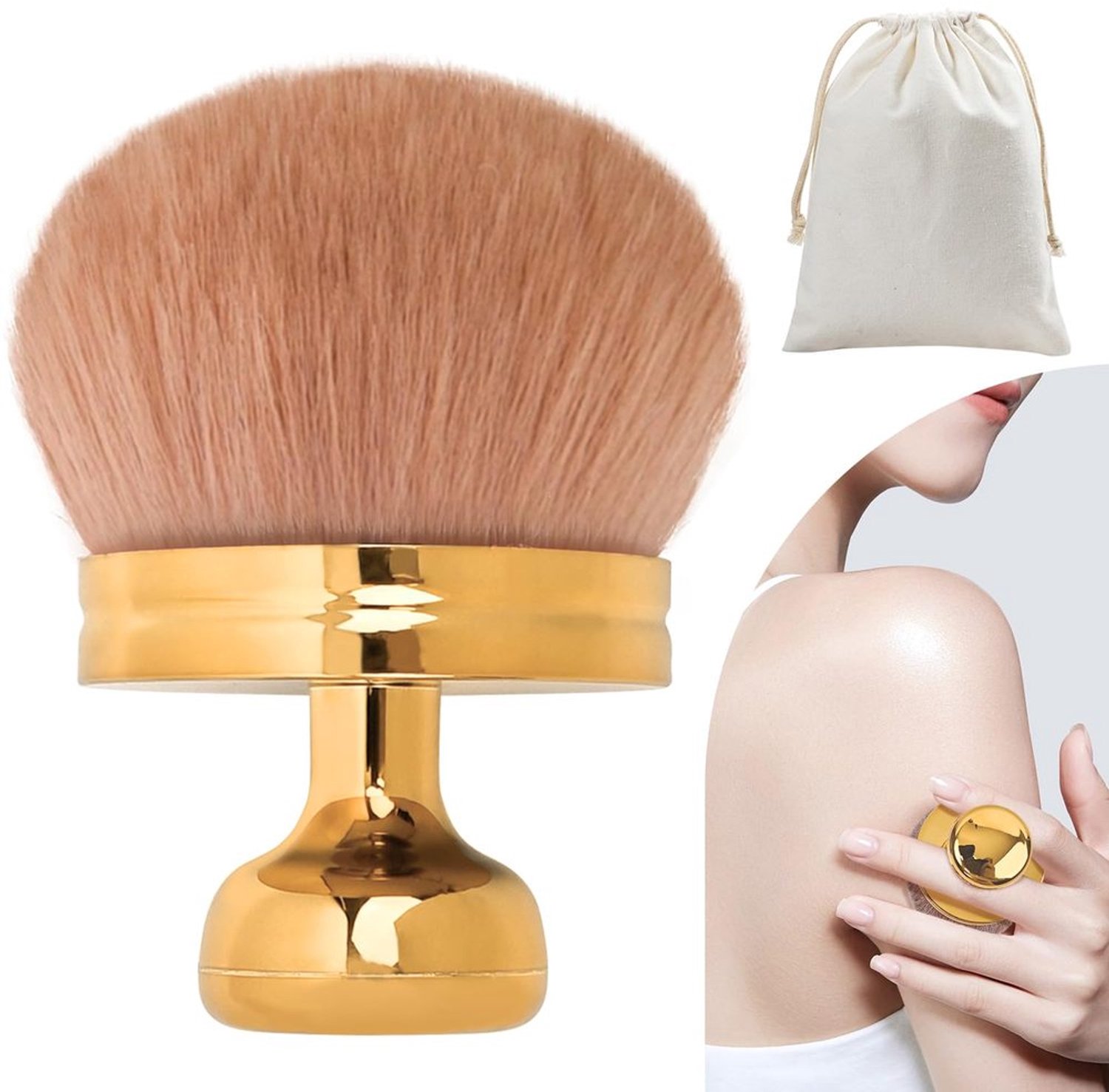Grote Kabuki Borstel voor Lichaamsmake-up en Zelfbruiner