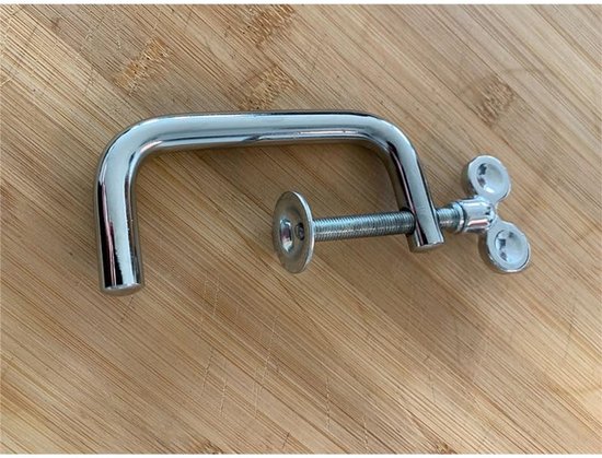 Pasta Machine - Aluminium en Hout - Champagne Kleur — afbeelding 2
