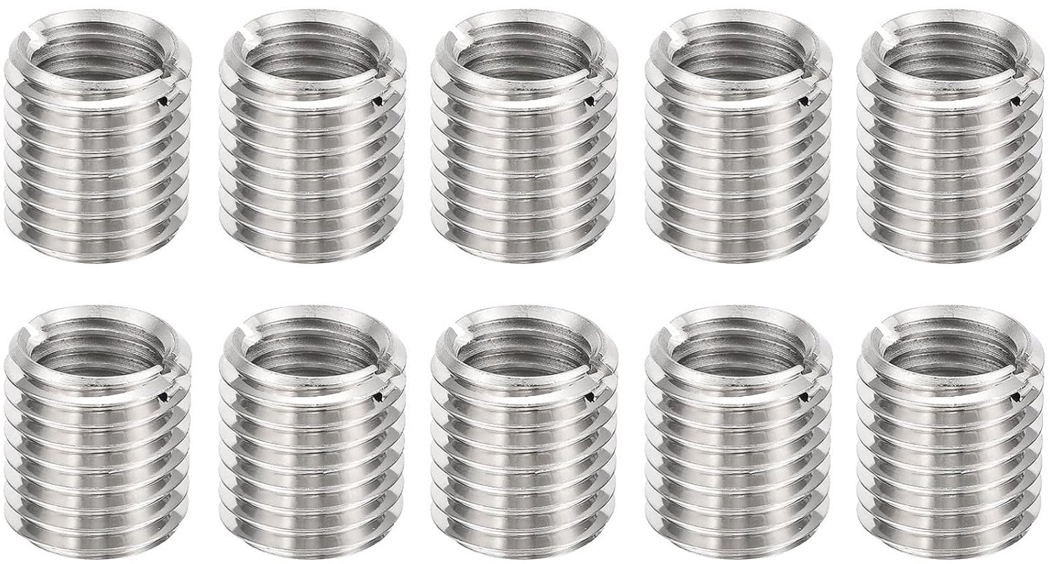 Schroefdraadinzetstukken M16-2x22 & M20-2,5x22 - Roestvrij staal 303 - 10 stuks voor schroefdraadreparatie - ServiceTopper