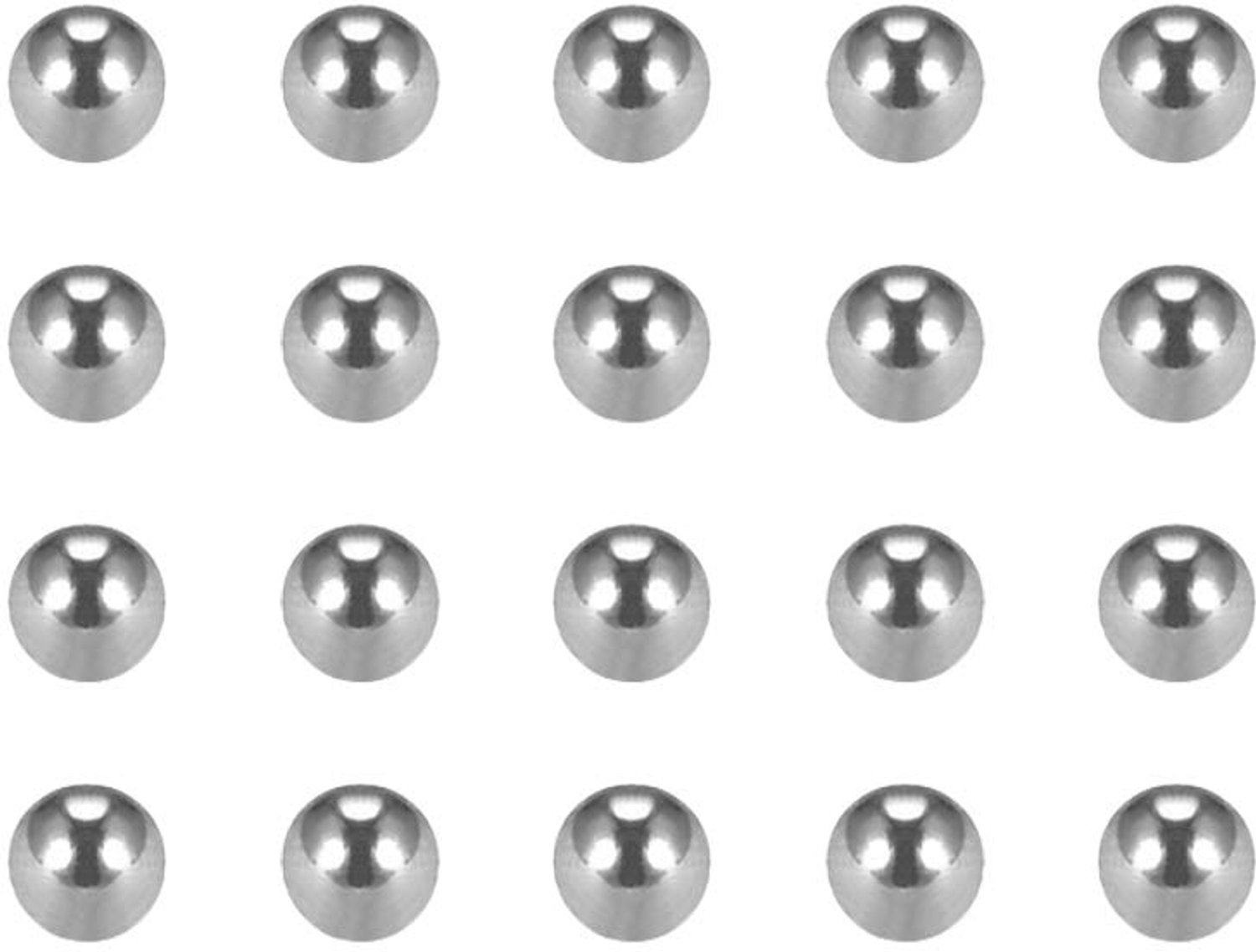 kogeltjes 2 mm - chroomstaal G25 - 100 stuks - precisie - m-winkel