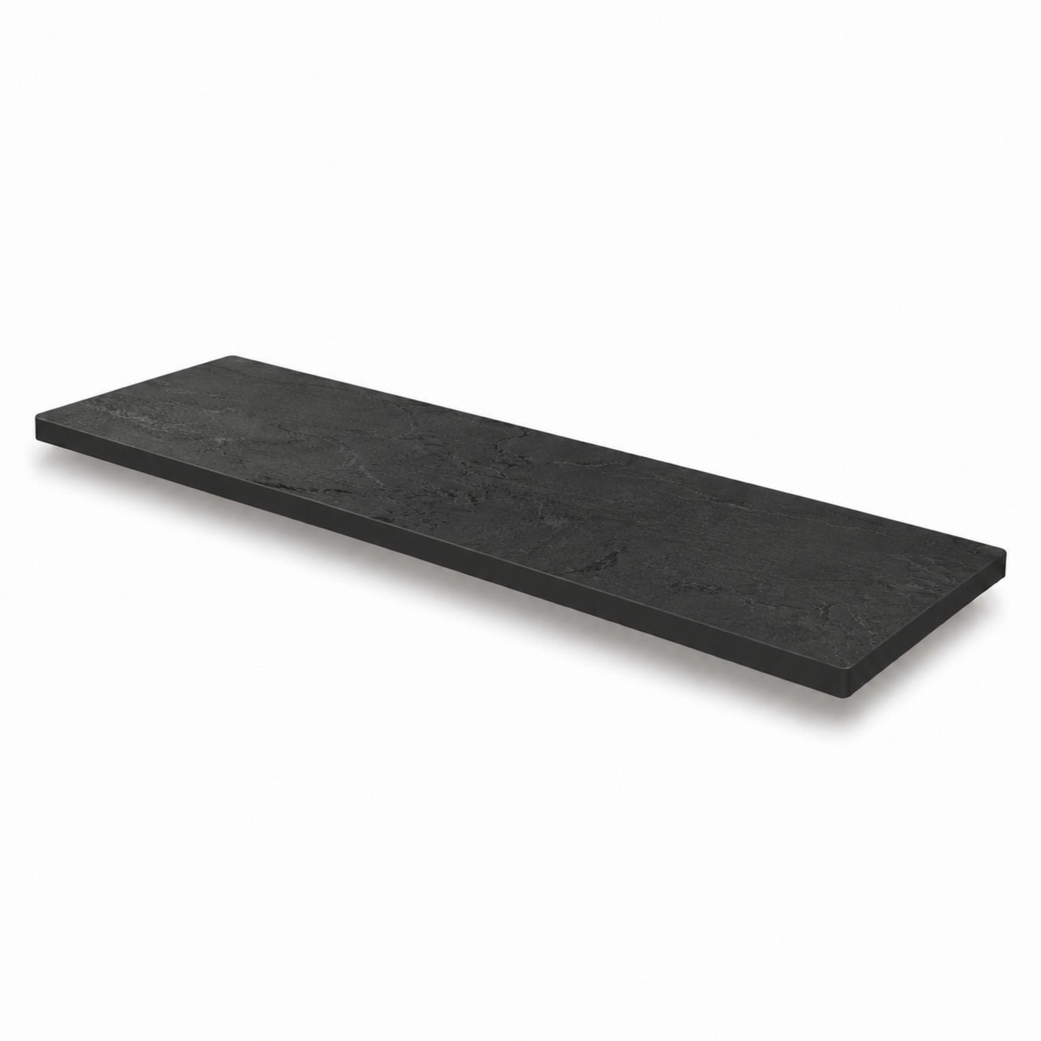 KOLM - HPL Badkamerplank - 60 x 20 cm - Zwart - 12 mm