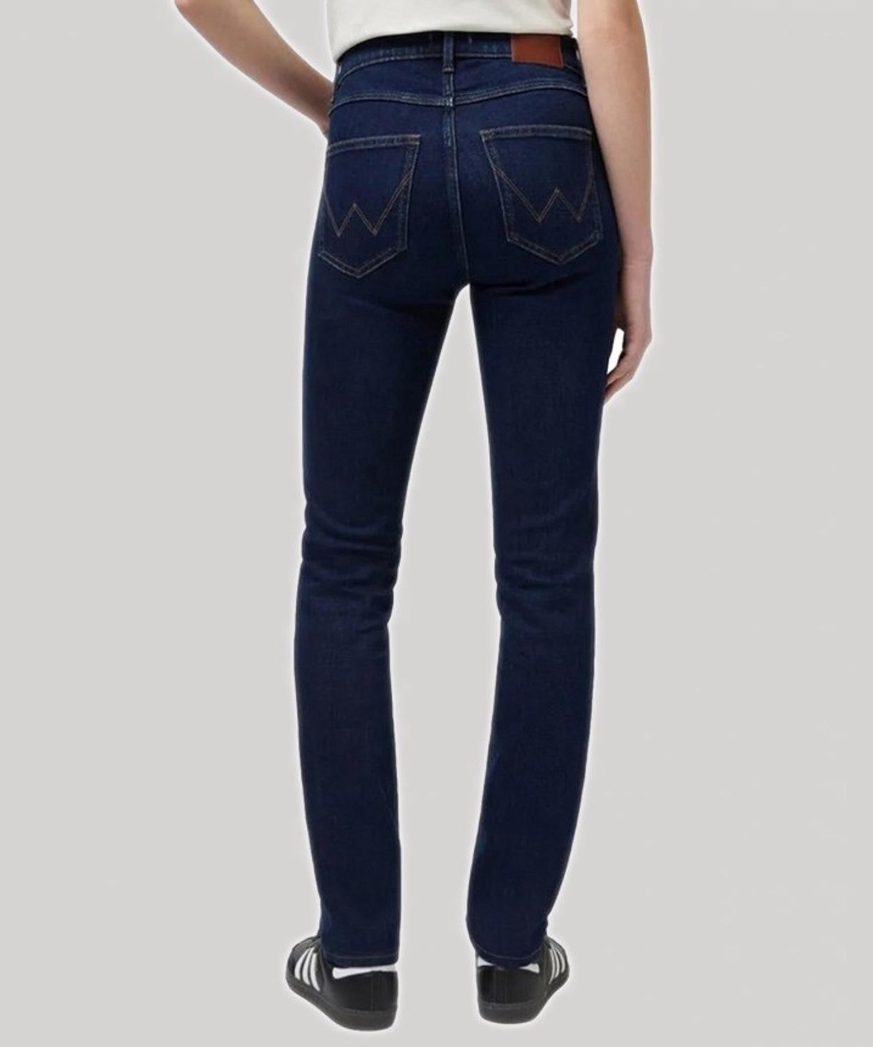 Wrangler Slim Dames Slim Fit Jeans W28 X L32 Blauw
