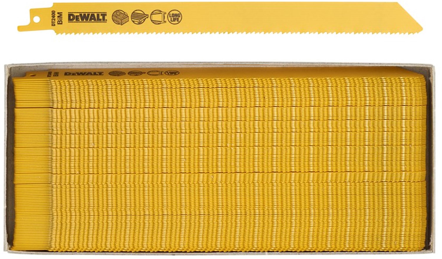DeWALT RECIPROZAAGBLAD BIM 222,5X2,5 HOUT/PALLET - S2345X DT2400-QZ